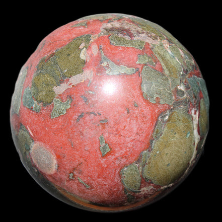 Dragons Blood Stone sphere 146mm 5100g in sunlight - Rocks and Things Store