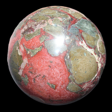Dragons Blood Stone sphere 146mm 5100g in sunlight - Rocks and Things Store