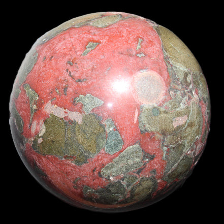 Dragons Blood Stone sphere 146mm 5100g in sunlight - Rocks and Things Store