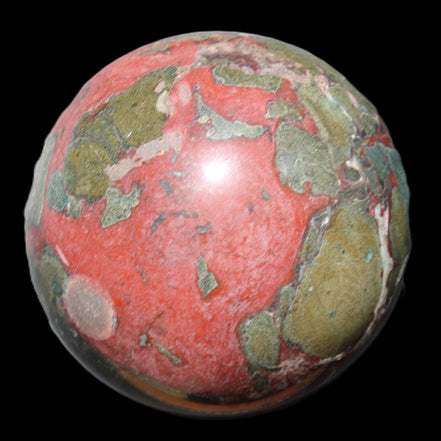 Dragons Blood Stone sphere 146mm 5100g in sunlight - Rocks and Things Store