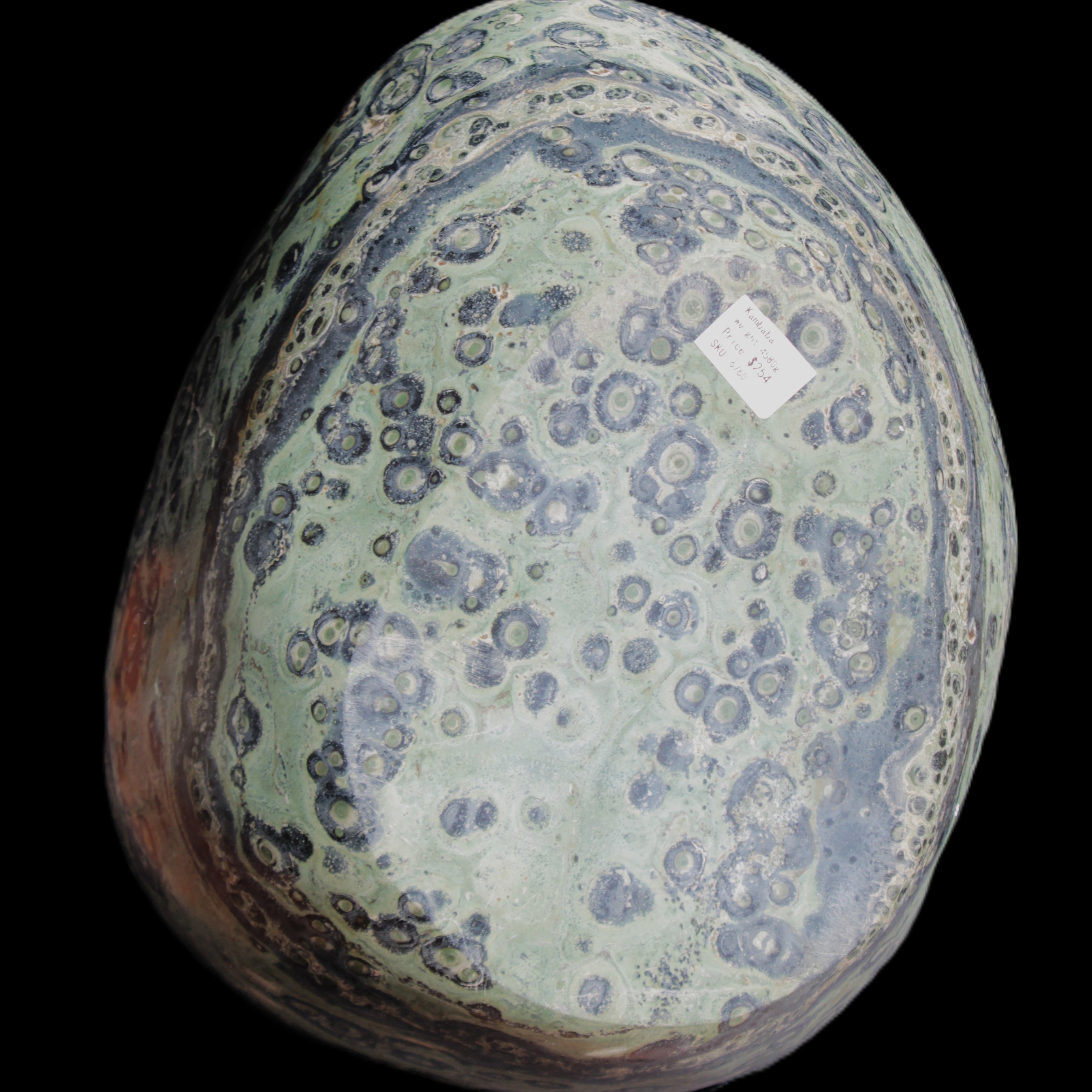 Kambaba Jasper hand-carved basin 240*197*95mm 4680g in sunlight - Rocks and Things Store