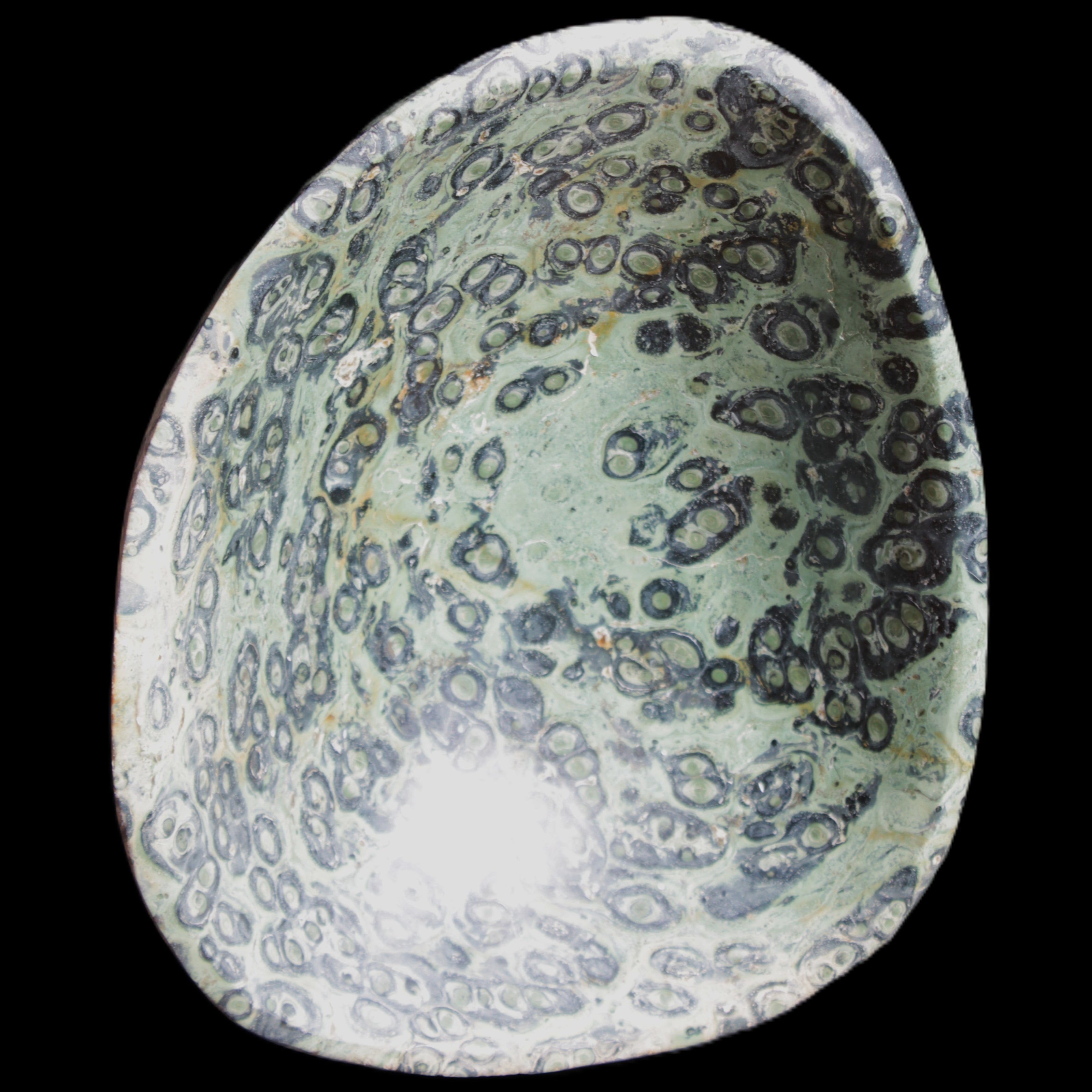 Kambaba Jasper hand-carved basin 240*197*95mm 4680g