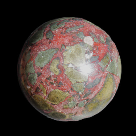 Dragons Blood Stone sphere 143mm 4620g in sunlight - Rocks and Things Store