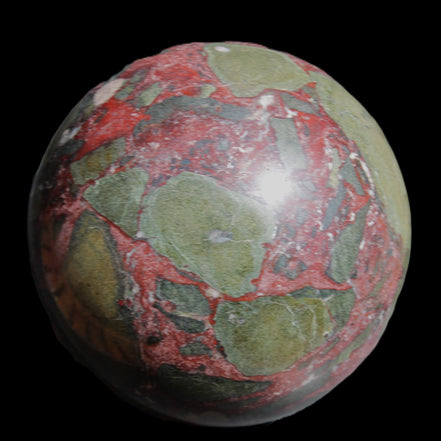 Dragons Blood Stone sphere 143mm 4620g in sunlight - Rocks and Things Store