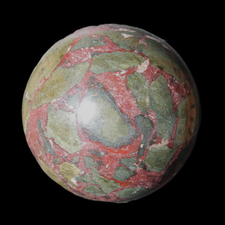 Dragons Blood Stone sphere 143mm 4620g in sunlight - Rocks and Things Store