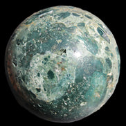 Large Ocean Jasper sphere 129mm 2900g in sunlight - Rocks and Things Store