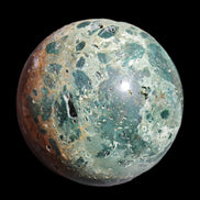 Large Ocean Jasper sphere 129mm 2900g in sunlight - Rocks and Things Store