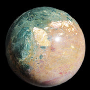 Large Ocean Jasper sphere 129mm 2900g in sunlight - Rocks and Things Store