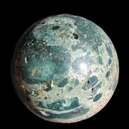 Large Ocean Jasper sphere 129mm 2900g in sunlight - Rocks and Things Store