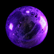 Large Ocean Jasper sphere 129mm 2900g in UV light - Rocks and Things Store