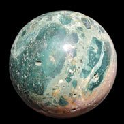 Large Ocean Jasper sphere 129mm 2900g in sunlight - Rocks and Things Store
