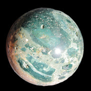 Large Ocean Jasper sphere 129mm 2900g in sunlight - Rocks and Things Store