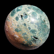 Large Ocean Jasper sphere 129mm 2900g in sunlight - Rocks and Things Store