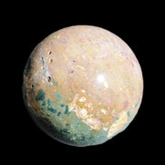 Large Ocean Jasper sphere 129mm 2900g in sunlight - Rocks and Things Store