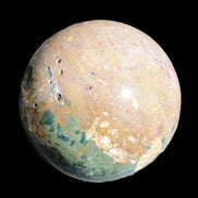 Large Ocean Jasper sphere 129mm 2900g in sunlight - Rocks and Things Store
