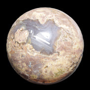 Volcano Agate sphere 135mm 3240g in sunlight - Rocks and Things Store