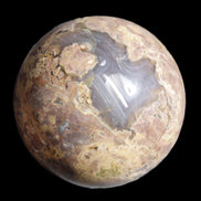 Volcano Agate sphere 135mm 3240g in sunlight - Rocks and Things Store