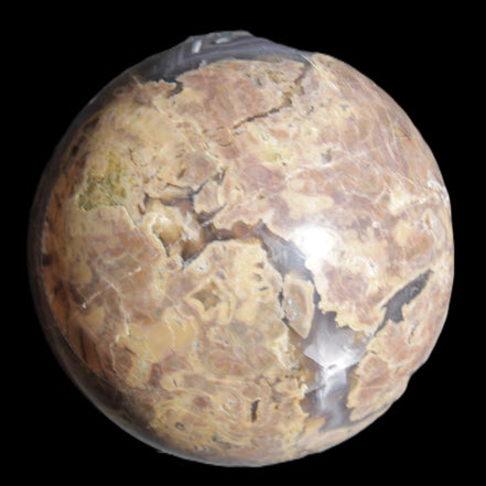 Volcano Agate sphere 135mm 3240g in sunlight - Rocks and Things Store