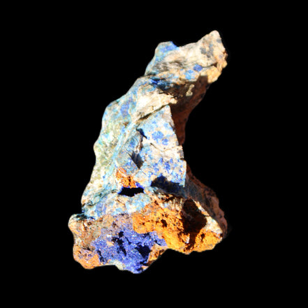 Azurite Malachite mineral specimen 48*31*22mm 27g in sunlight - Rocks and Things Store