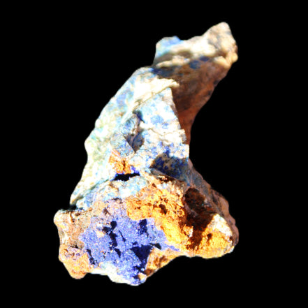 Azurite Malachite mineral specimen 48*31*22mm 27g in sunlight - Rocks and Things Store