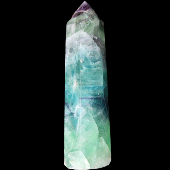 Colourful Fluorite wand 96*24*28mm 110g in sunlight - Rocks and Things Store