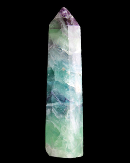 Colourful Fluorite wand 96*24*28mm 110g in sunlight - Rocks and Things Store