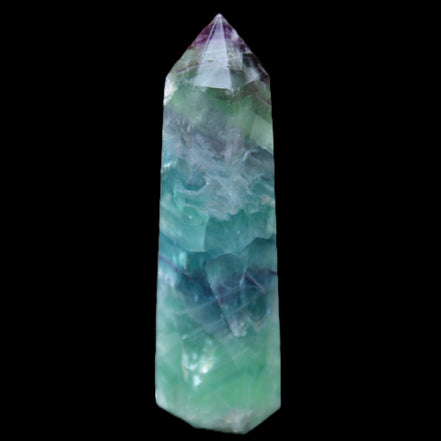Colourful Fluorite wand 96*24*28mm 110g in sunlight - Rocks and Things Store