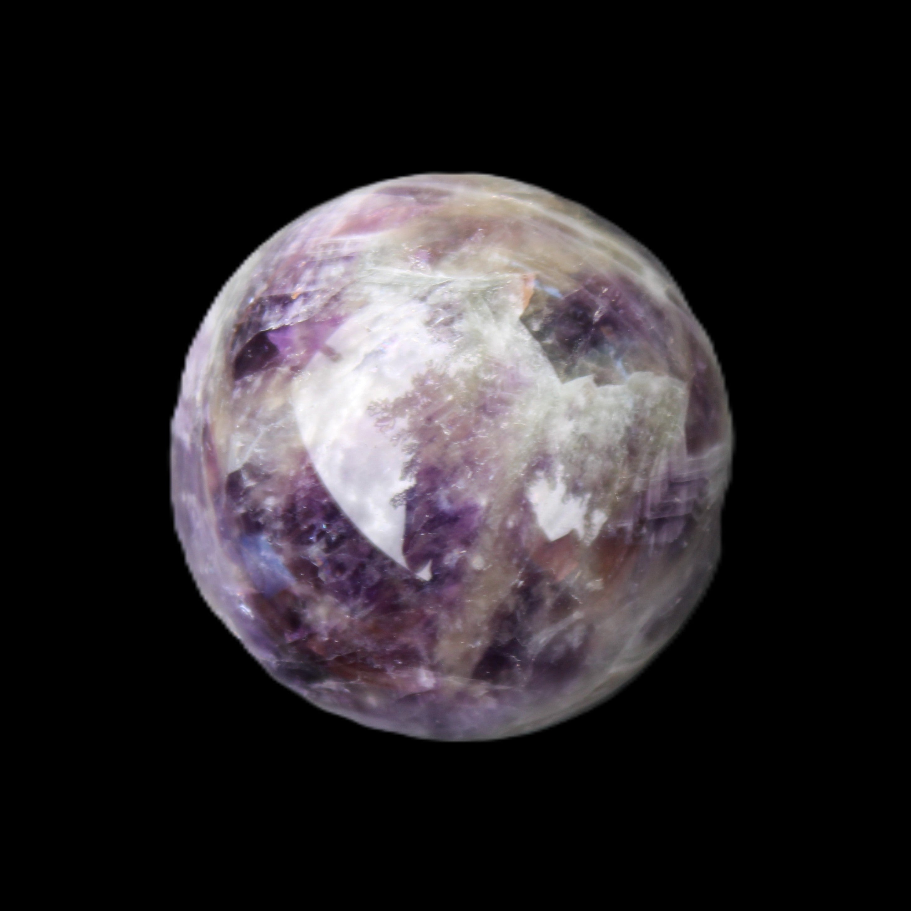 Amethyst sphere 44mm 113g in sunlight - Rocks and Things Store