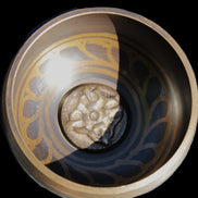 Singing bowl 85m with matt and mallet 125mm in sunlight - Rocks and Things Store