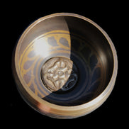 Singing bowl 85m with matt and mallet 125mm in sunlight - Rocks and Things Store