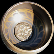 Singing bowl 85m with matt and mallet 125mm in sunlight - Rocks and Things Store