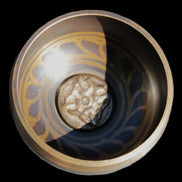 Singing bowl 85m with matt and mallet 125mm in sunlight - Rocks and Things Store