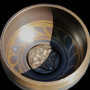 Singing bowl 85m with matt and mallet 125mm in sunlight - Rocks and Things Store