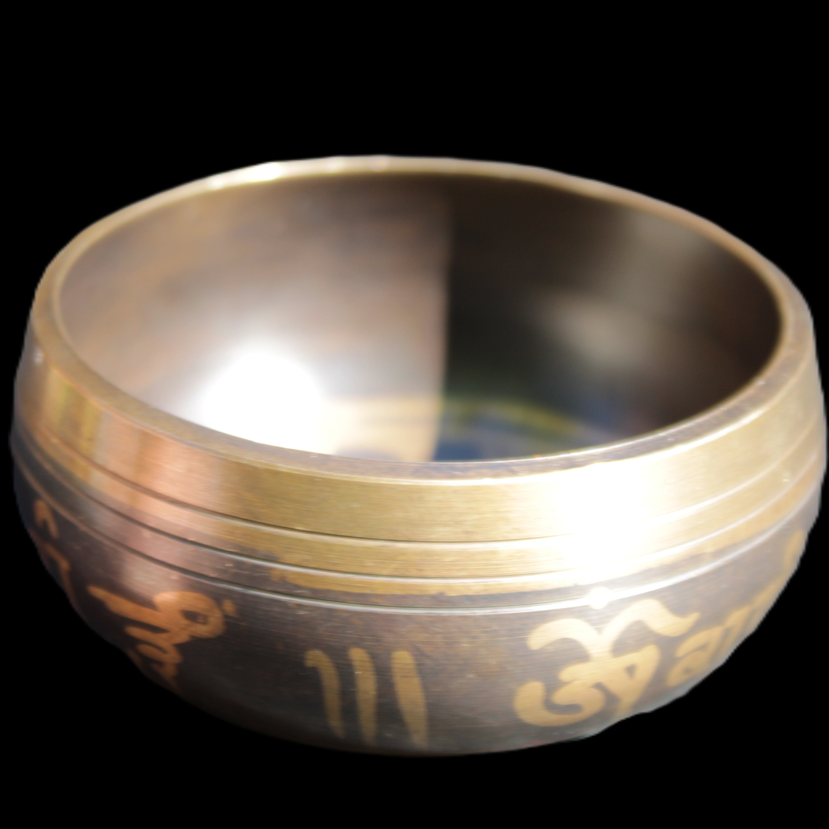 Singing bowl 85m with matt and mallet 125mm in sunlight - Rocks and Things Store