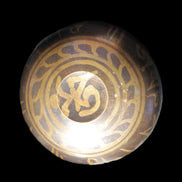 Singing bowl 85m with matt and mallet 125mm in sunlight - Rocks and Things Store