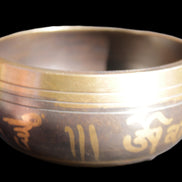 Singing bowl 85m with matt and mallet 125mm in sunlight - Rocks and Things Store