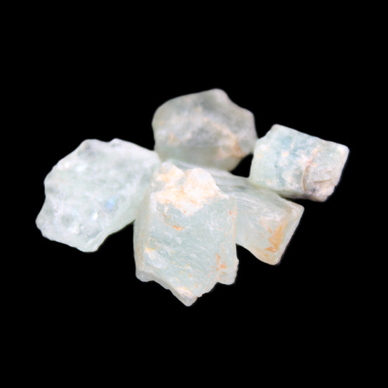 Aquamarine 5 natural crystals 10g in sunlight - Rocks and Things Store