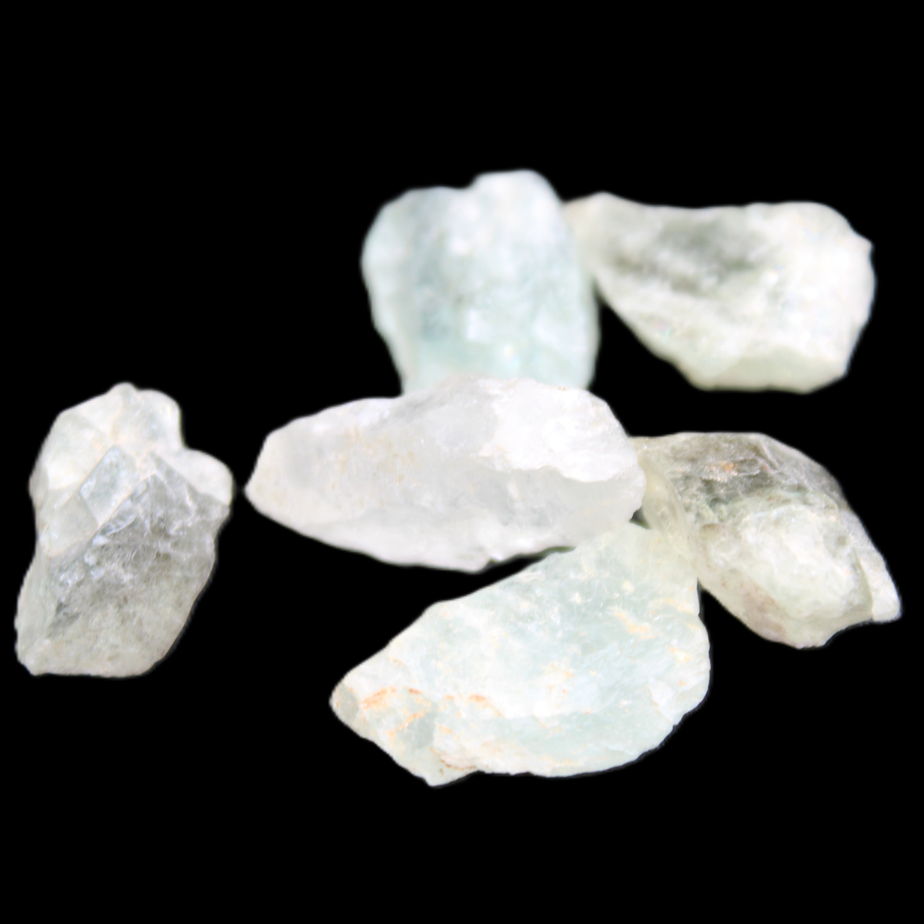 Aquamarine 5 natural crystals 10g in sunlight - Rocks and Things Store