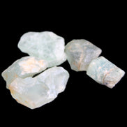 Aquamarine 5 natural crystals 10g in sunlight - Rocks and Things Store
