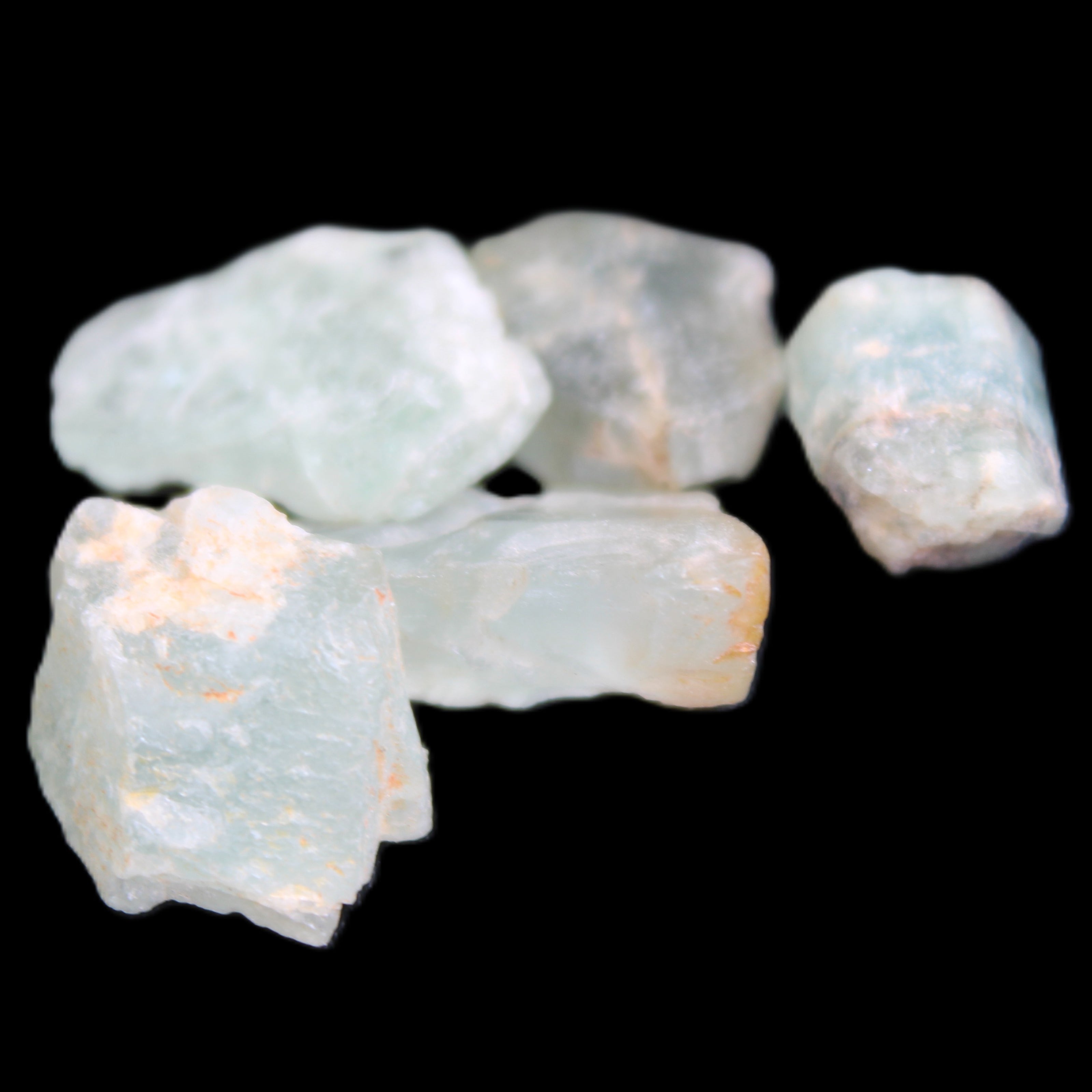 Aquamarine 5 natural crystals 10g in sunlight - Rocks and Things Store