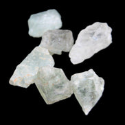 Aquamarine 5 natural crystals 10g in sunlight - Rocks and Things Store