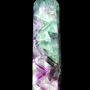 Rainbow Fluorite obelisk 116*26*30mm 151g in sunlight - Rocks and Things Store