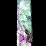 Rainbow Fluorite obelisk 116*26*30mm 151g in sunlight - Rocks and Things Store