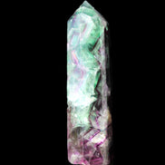 Rainbow Fluorite obelisk 116*26*30mm 151g in sunlight - Rocks and Things Store