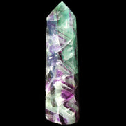Rainbow Fluorite obelisk 116*26*30mm 151g in sunlight - Rocks and Things Store