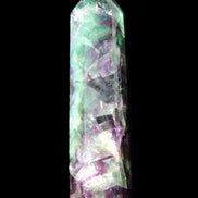 Rainbow Fluorite obelisk 116*26*30mm 151g in sunlight - Rocks and Things Store