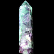 Rainbow Fluorite obelisk 116*26*30mm 151g in sunlight - Rocks and Things Store