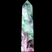 Rainbow Fluorite obelisk 116*26*30mm 151g in sunlight - Rocks and Things Store