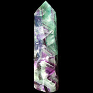 Rainbow Fluorite obelisk 116*26*30mm 151g in sunlight - Rocks and Things Store
