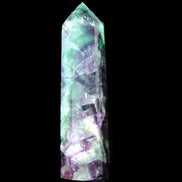 Rainbow Fluorite obelisk 116*26*30mm 151g in sunlight - Rocks and Things Store